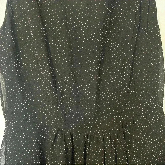 Moon Collection Black Pink Polka Dot Fit & Flare Dress Size Medium - Picture 2 of 7